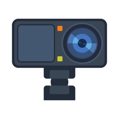 Video kamera eylem video kamera vektör çizim.