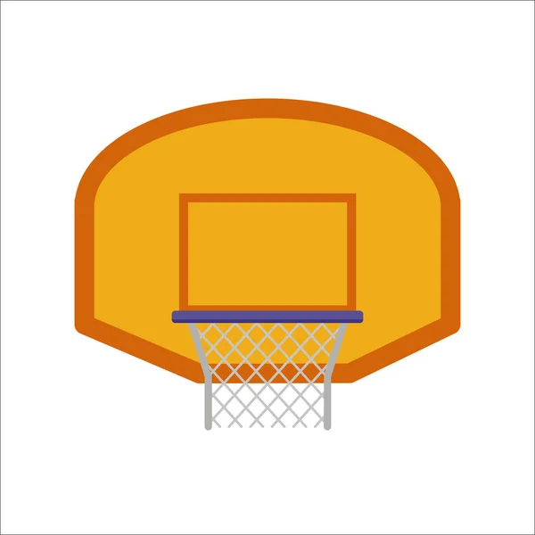 Baloncesto aro deporte cesta vector ilustración . — Vector de stock