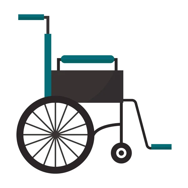 車椅子フラット医療のアイコン ベクトル図. — ストックベクタ