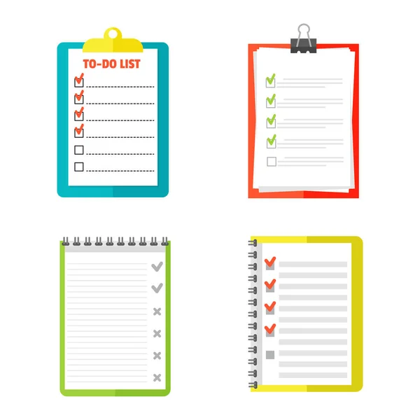 Agenda list concept vector illustration. — Stock Vector