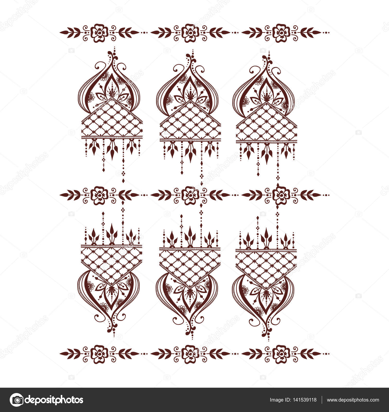 View Diseño De Mehndi De Flor De Henna Gif