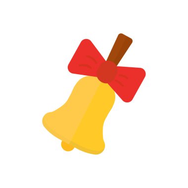 Vektör çizim okul zili yay ile.