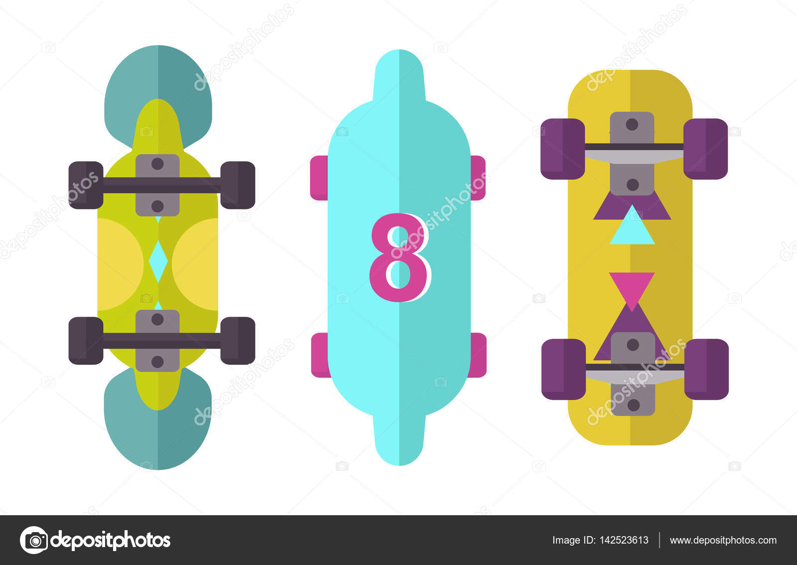 skateboard icon extreme sport sign vector illustration stock sportsign