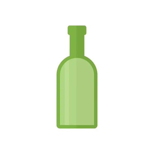 Alcol bottiglia piatto vettore illustrazione . — Vettoriale Stock