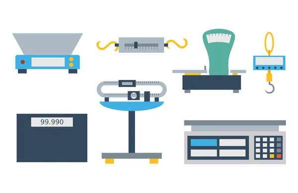 重量测量仪器仪表工具矢量. — 图库矢量图片