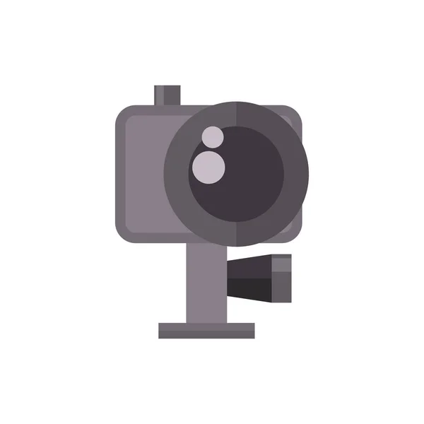 Ilustracja wektorowa kamery wideo działania kamery. — Wektor stockowy