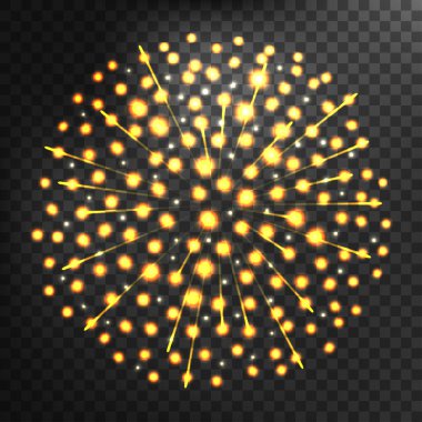 Havai fişek farklı şekillerde renkli festival vektör.