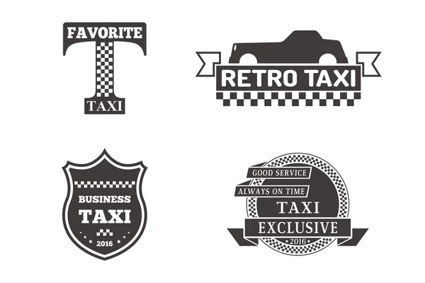 Taxi jelvény autó szolgáltatás üzleti jel sablon vektoros illusztráció. — Stock Vector