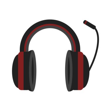 Kulaklıklar müzik teknoloji Aksesuar vektör simgesi.