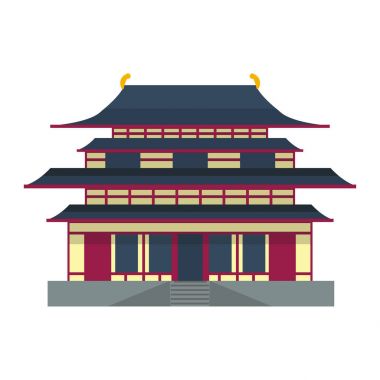 Katedral Çin churche Tapınağı Simgesel Yapı turizm Dünya Dinleri ve ünlü yapısı geleneksel şehir antik eski kule vektör çizim oluşturma.