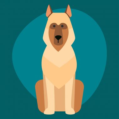 Komik karikatür köpek karakteri ekmek illüstrasyon karikatür tarzı mutlu köpek yavrusu ve izole dostu memeli sevimli maskot köpek vektör çizim.