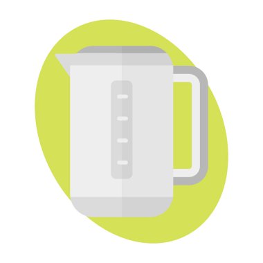 Çaydanlık simgesi mutfak İçecek sıcak işareti su ısıtıcısı yiyecek yemek kolu metal mutfak eşyaları Restoran fry yerli geleneksel araç vektör çizim hazırlama.