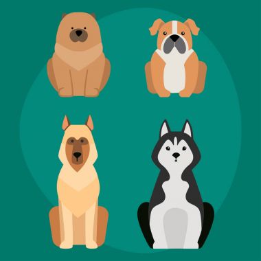 Komik karikatür köpek karakteri ekmek illüstrasyon karikatür tarzı mutlu köpek yavrusu ve izole dostu memeli sevimli maskot köpek vektör çizim.