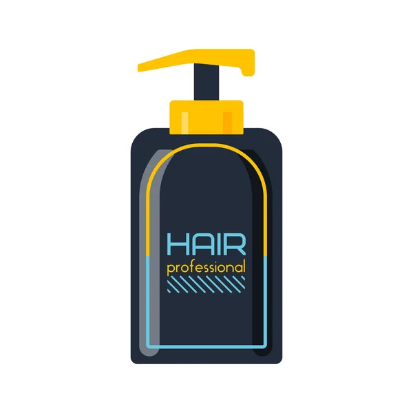 Gel schuim of vloeibare zeep dispenser pomp kunststof haar shampoo fles ontwerp en gezonde hygiëne geurende behandeling lotion crème vectorillustratie. — Stockvector