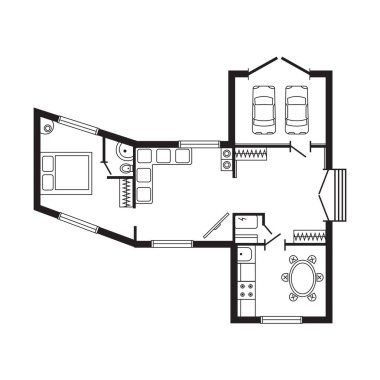 Proje çizim Modern ofis mimari planı iç mobilya ve inşaat tasarım