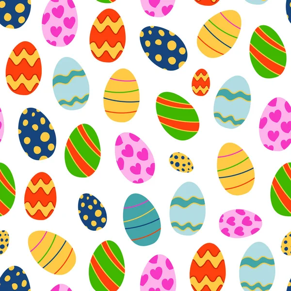 Easter seamless pattern background retro vintage design vector. — Stock Vector
