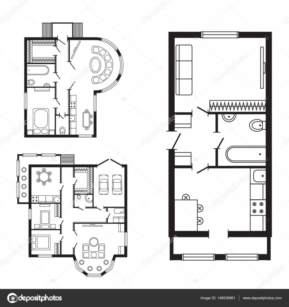 Design for a small town house sketch plan  RIBA pix