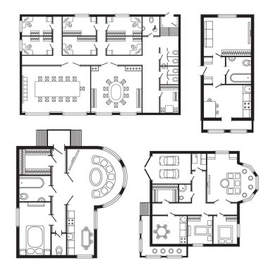 Proje çizim Modern ofis mimari planı iç mobilya ve inşaat tasarım