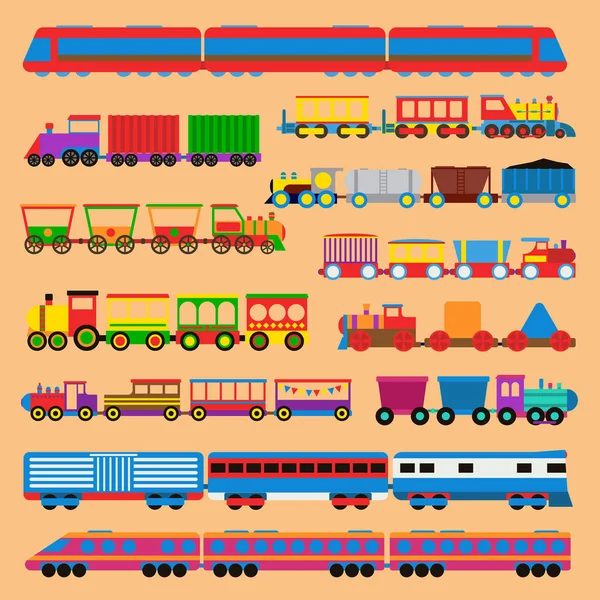 Ilustração do vetor do trem do brinquedo . — Vetor de Stock