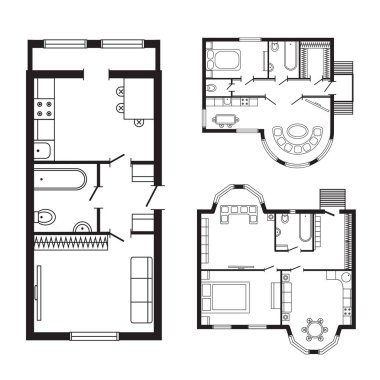 Proje çizim Modern ofis mimari planı iç mobilya ve inşaat tasarım