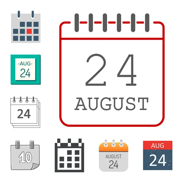 矢量日历 web 图标办公室主办单位业务图形纸计划任命和象形图提醒元素用于事件会议或截止日期说明. — 图库矢量图片