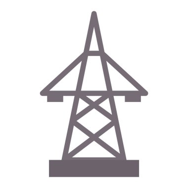 Elektrik direği simge vektör çizim elektrik teknolojisi Gerilim enerji sanayi tel kule.