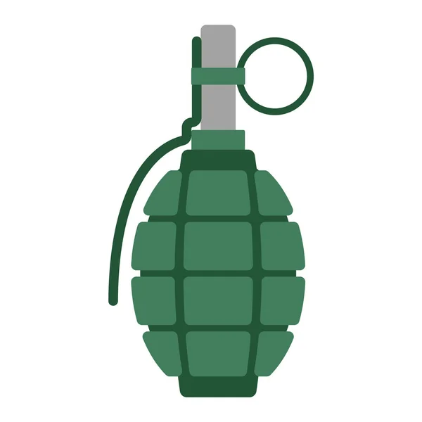 Hand grenade bomb explosion weapons vector illustration — Stock Vector