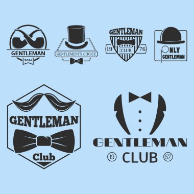 Vintage tarzı cep seyretmek beyefendi vektör çizim rozet tasarım bıyık öğesi.