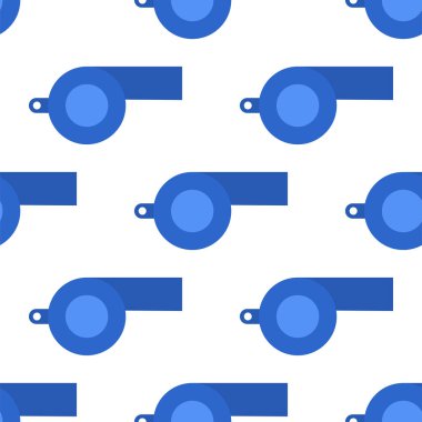 Metal düdük seamless modeli spor ekipmanları yargıç araç vektör çizim uyarı.