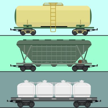 Tren arabaları araba demiryolu olmadan striping (şeritleme) seyahat demiryolu yolcu lokomotif vektör Vagon Taşımacılığı.