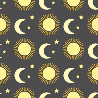 Yıldız arka plan Dikişsiz desen vektör çizim doğa Parlatıcı güneş ışığı sunbeam kıvılcım gündoğumu güneşli hafif şekli güneş patlaması