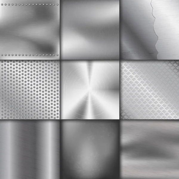 Metal texture pattern background vector metallic illustration background glossy effect — Stock Vector