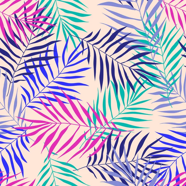 Naadloze patroon laat vector illustratie natuur ontwerp floral zomer plant textiel — Stockvector