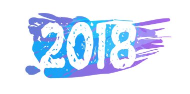Tatil takvimi için 2018 mutlu yeni yıl takvim Sunni Noel metin yazdırmak renkli tasarlamak yenidoğan parti