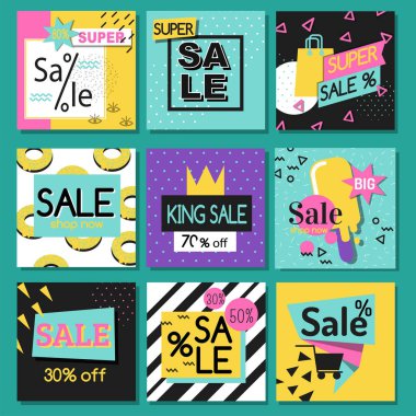 Vektör illüstrasyon özel indirim büyük satış illüstrasyon kart şablonu özel bahar indirim promosyon posteri.