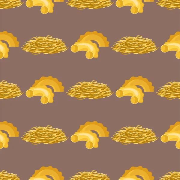 Pastas de trigo integral patrón sin costuras fideos de arroz de maíz alimentos orgánicos macarrones fondo nutrición productos de la cena vector ilustración — Vector de stock