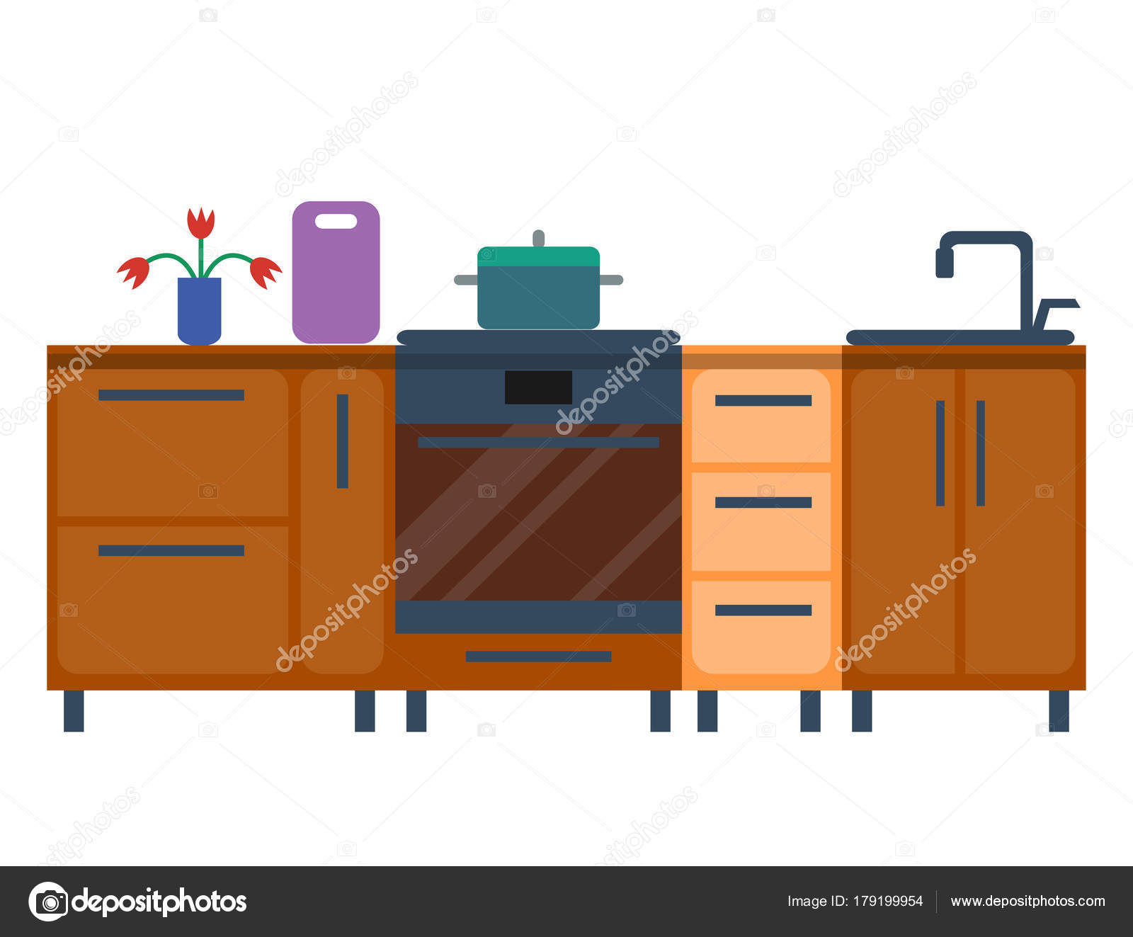 Residenziale interno della cucina moderna in palazzo di lusso ... Mobili moderni di lusso