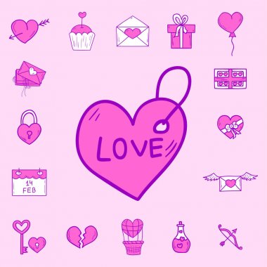 Düğün anahat simgeleri evli illüstrasyon kutlama damat davetiye öğeleri Sevgililer günü elle çizilmiş töreni koleksiyonu vektör.