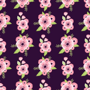 Doğa illüstrasyon Dikişsiz desen arka plan çiçek yaz vektör çiçek