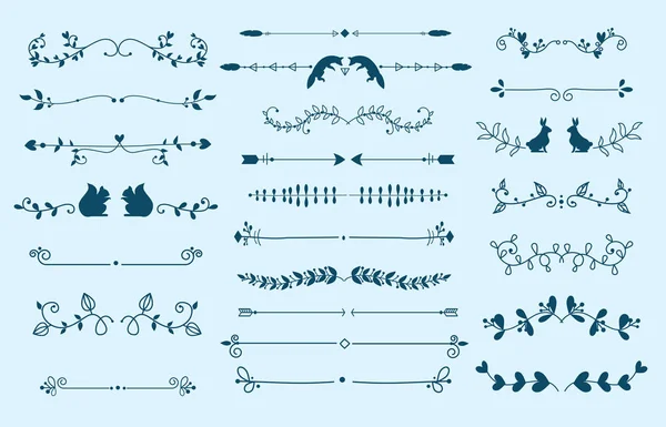 Разделитель текста вектор гранжа элемент текста сепараторы украшения большой выбор разнообразных редактируемых. Разделяет элементы к перерывам книги абзац текста сепараторы украшения винтажный стиль дизайна — стоковый вектор