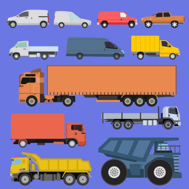 kamyon vektör set.