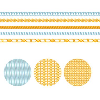 Zincirleri güç bağlantı vektör seamless modeli metal bağlantılı parçalar ve demir ekipman koruma güçlü işareti parlak tasarım arka plan bağlantı.