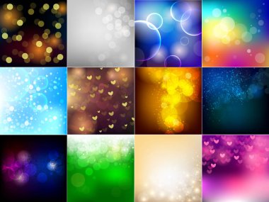 Abstract seamless pattern vector abstracting backdrop and bright abstraction wallpaper illustration set of glowed abstracted background clipart