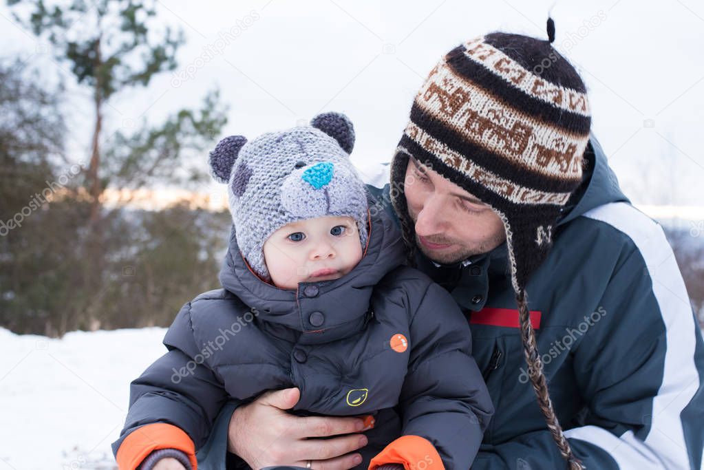 Dad and son portrait