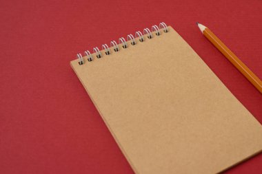 Üstten Görünüm spiral defter