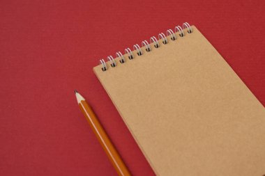 Üstten Görünüm spiral defter