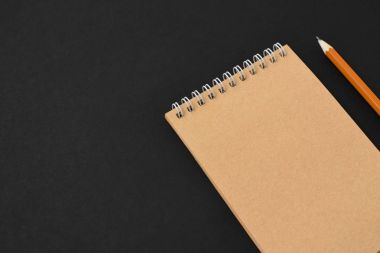 Üstten Görünüm spiral defter