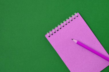 Üstten Görünüm spiral defter