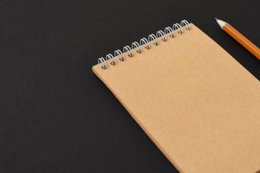 Üstten Görünüm spiral defter