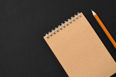 Üstten Görünüm spiral defter